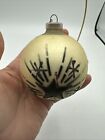 Vintage Silver Star Ornament Glass Plastic Cap Christmas Bulb West Germany