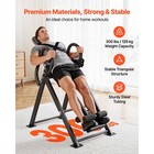 Uimoso Inversion Table 300lbs Capacity Heavy Duty Back Stretcher For Pain Relief