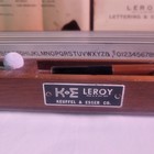 1946 Vtg  Keuffel   Esser Co  K e Leroy Lettering Set In Wooden Dove Tail Case