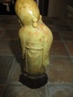 Chinese Soapstone Statue Carving Shou Lao God Longevity Figurine 7 1 2    Signed