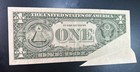1985 - One Dollar Federal Reserve Note - Large Printed Fold Error
