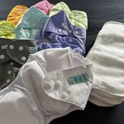 Alvababy Cloth Diapers With Inserts  Reusable Liner Set Of 8  Os osmf