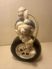 Michelin Man Bibendum Waving 9    Tall Cast Iron Tire Statue Original Piece