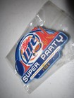 Vintage 2008 Rubber Miller Lite Beer Super Party Light Up Blinking Pin Brand New