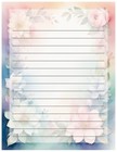 Personalized - 30pcs Stationery Writing Paper  Watercolor Stationary   l2c63
