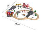 72pc Wooden Train Tracks Lot Railway Pieces Set Play For Thomas The Train Brio