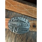 Vintage Tnt Biker Apparel Belt Plumber Tools Embossed Cowhide Leather Embossed 