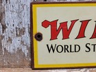 Vintage Winchester Porcelain Sign Old Firearms Ammunition Gun Ammo Rifle Hunting