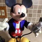Vintage Disney Mickey Mouse Animated Push Button Phone- Moves talks 13    Tall