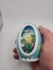 Vintage M m s Peek And View Egg Yellow Easter Sealed Blue Egg