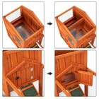 61  Wooden Chicken Coop Hen House Rabbit Wood Hutch Poultry Cage Habitat