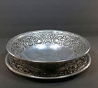 Wilton Armetale Rwp Large Serving Bowl And Platter Set William   Mary Floral