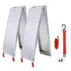 80 x12  Aluminum Folding Loading Ramps 1500 Lbs Capacity For Atv  Mower  Bike