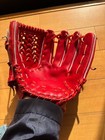 Mizuno Hard Baseball Glove  Red  Right Hand