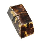 C 1840s Victorian Antique Needle Case Holder English Faux Tortoiseshell Case