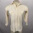 Vtg 40s 50s Sport Clad Shirt Button Rockabilly Spearpoint Collar Small Mens 14 5