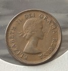 1953 Nsf No Shoulder Fold Canada One Cent 1