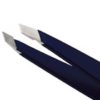 Tweezerman Evening Blue Full Size Slant Stainless Steel Slant Tweezer Free Ship