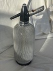 Vtg Art Deco Chain Mesh Syphon Seltzer Bottle No Chips Czech Merkuria Kovocas 