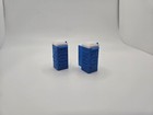  2 Pack  1 64 Scale Porta-potty Diorama Accessory Light Blue With White Top