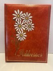 Vintage Address Phone Book Daisies Flowers Mcm Springfield Photo Mount Co  W Box