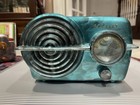 Crosley Vintage Tube Radio  Beautiful Two Tone Blue Swirl  catalin Like  Paint 