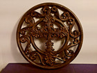 Giftcraft Trivet Ornate Filigree Cross Design Wall Decor
