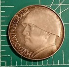 1943 Italy Benito Mussolini 20 Lira Fantasy Coin