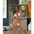 Sexy Latina Ml Beer Pin Up Vintage Style Poster 16x24 Man Cave Bar Decor Read De