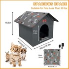 Heated Cat House For Outside  Extra Large Size Insulated Weatherproof Outdoor Ca