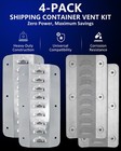 4 Set Shipping Container Vent For Preventing Condensation And Excessive Heat New