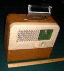 Delco Model R-1409 Portable Am Radio Vintage 1946 Vacuum Tube Tested Working   