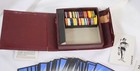 Vtg Es Lowe Poker Chip Set In Case With Playing Cards 1939 American Chicken Deck