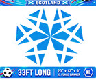 33ft Scotland 20 Xl Flags Blue Saltire Triangle Rugby Bunting Speedy Delivery