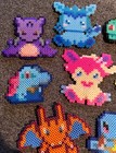 Handmade Pok  mon Perler Bead Magnet Lot     16 Pixel Art Magnets Charizard  Pika