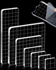 7 Pieces Acrylic Stamp Block  Assorted Sizes Clear Stamping Blocks Tools With   