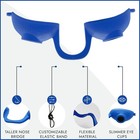 Flexible Sun Goggles Eye Protection Uv Black Glasses Eyes Protect Tanning Bed