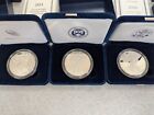 2010-2012 W Us Mint American Eagle One Ounce Silver Proof Coins Coa  Box  3 Ozt