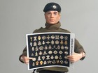 Action Man Cap Badges  fabric Replacements 
