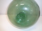 Vintage Huge 36    Japanese Green Glass Fishing Float Hand Blown Large Ball Buoy