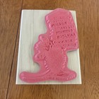 Stampabilities-house Mouse- Smarty Pants- Wood Mounted Rubber Stamp-  hmjr1078
