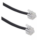 Telephone Line Cord  10ft - Black  rj-11 