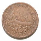 1837 Hard Times Token Van Buren   Webster Ship Coin  h8