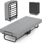 Dujahmland Rollaway Bed Folding Bed With 6cm Foam Mattress For Adults   Guest