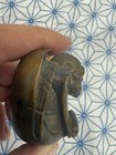 Japanese Carved Vintage Netsuke-style Kappa With    peace Across The Land    Scroll