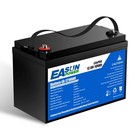 Easun 12 8v 100ah Solar Lifepo4 Lithium Battery 1280wh Bms For Rv Boat Mower