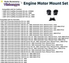 3pcs Engine Motor Mount Kit - Compatible With Trucks   Suvs  silverado 1500  Tah