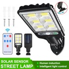 6x Led Solar Light Motion Sensor 3 Modes Flood Lamp Outdoor Street Yard Garden