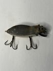 Vintage Heddon Meadow Mouse Grey white Fishing Lure