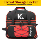 Double Roller 2 Ball Bowling Bag With Large Separate Shoe Compartment  New